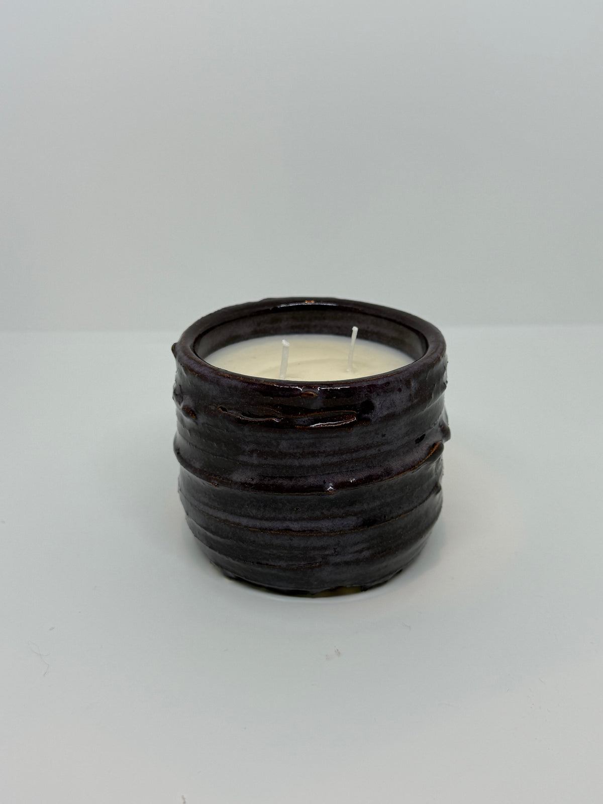 Rustic Purple Fall Candle