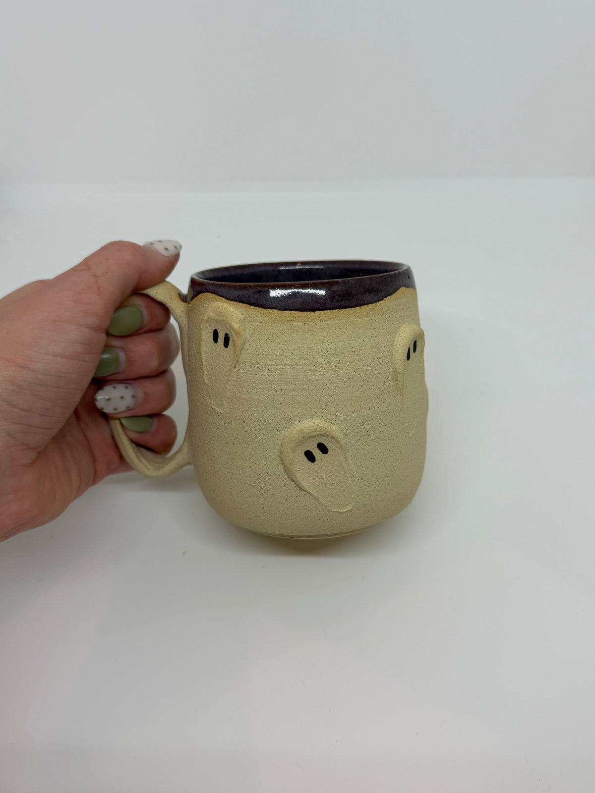 3d Ghost Mug Purple