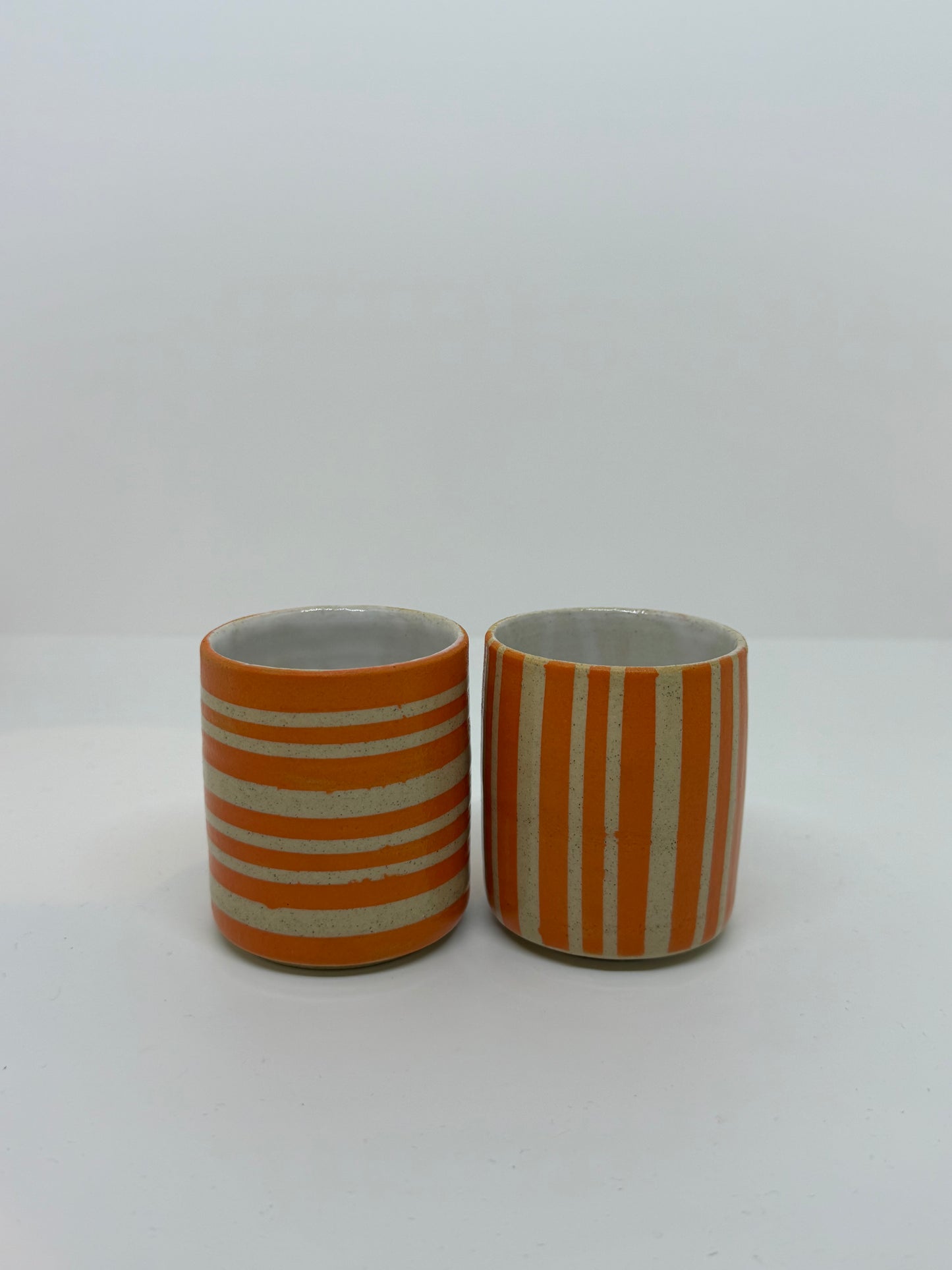 Striped Espresso Cups (Set of 2)