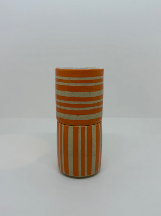 Striped Espresso Cups (Set of 2)