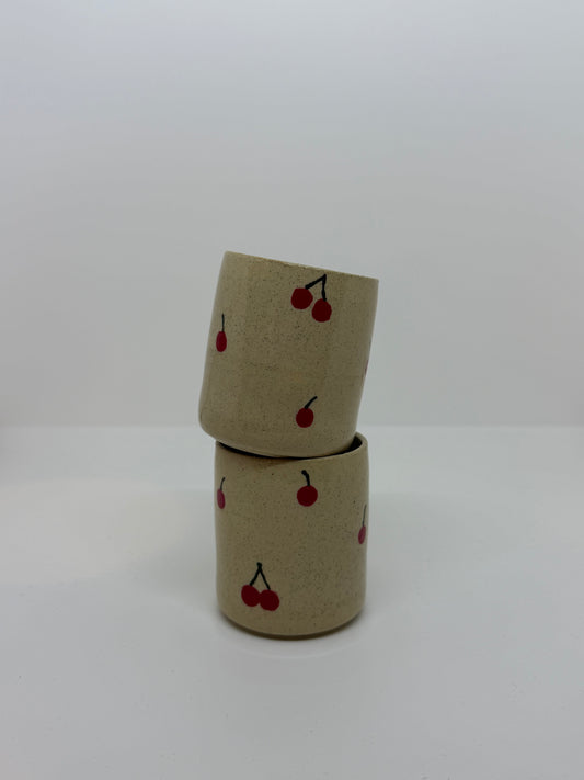 Cherry Espresso Cups (Set of 2)