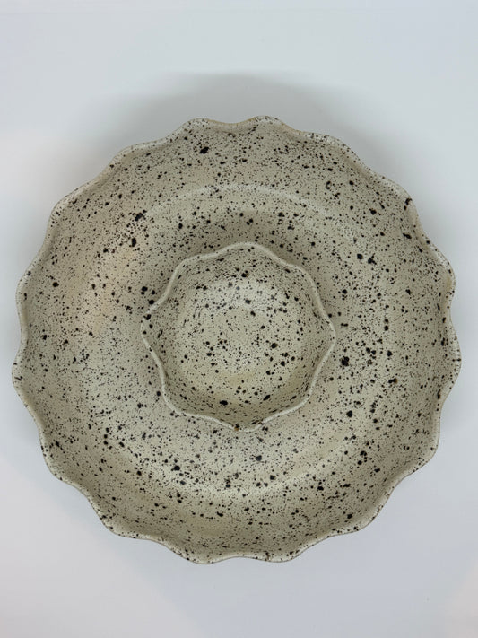 Speckled Chip and Dip Bowl