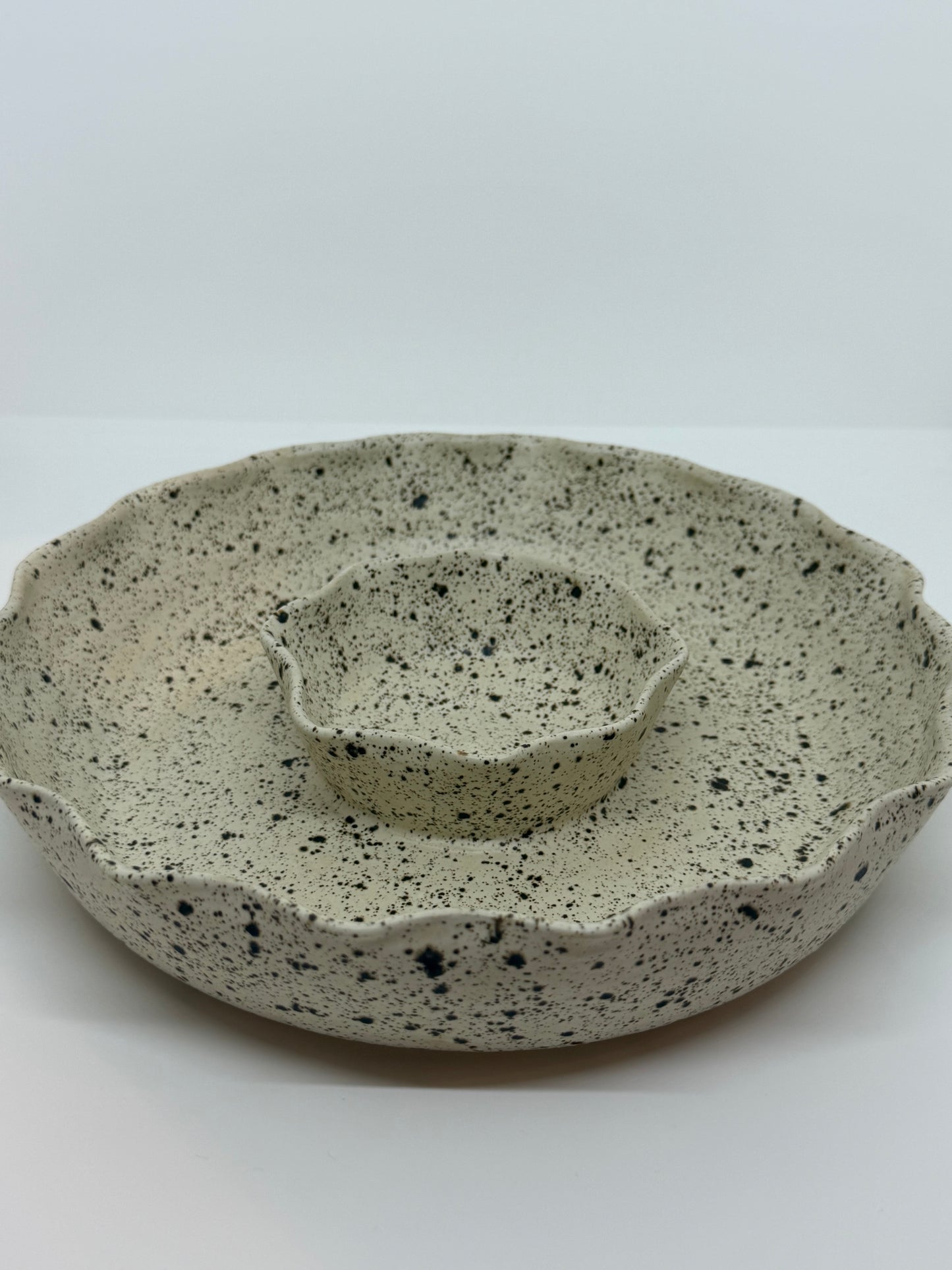 Speckled Chip and Dip Bowl