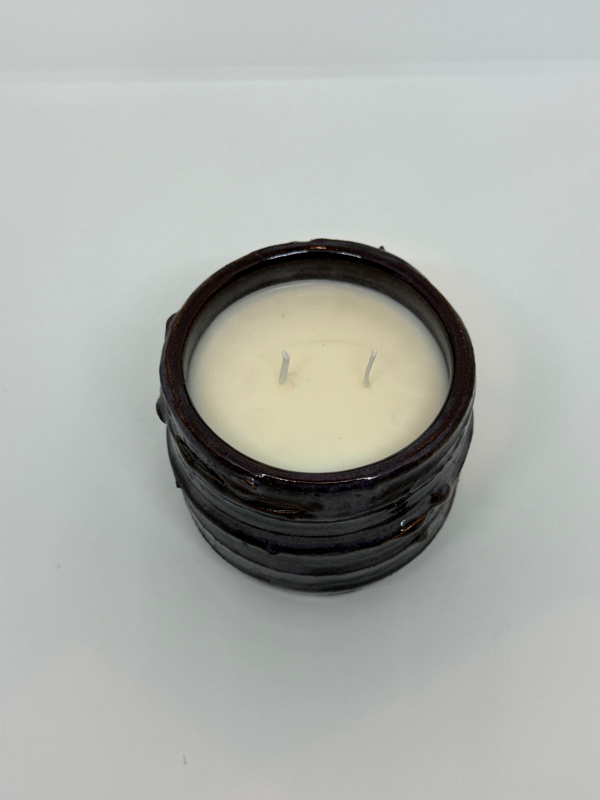 Rustic Purple Fall Candle