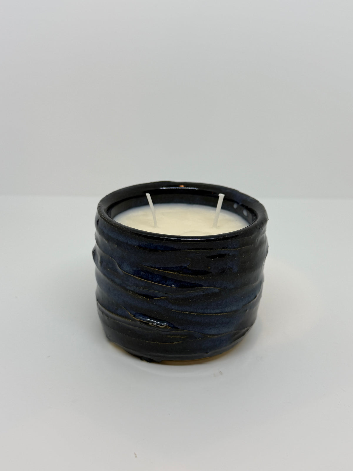 Rustic Blue Fall Candle