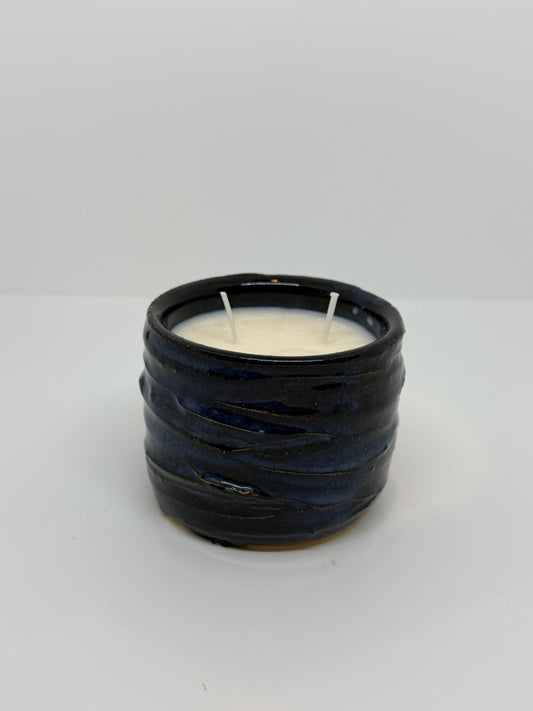 Rustic Blue Fall Candle