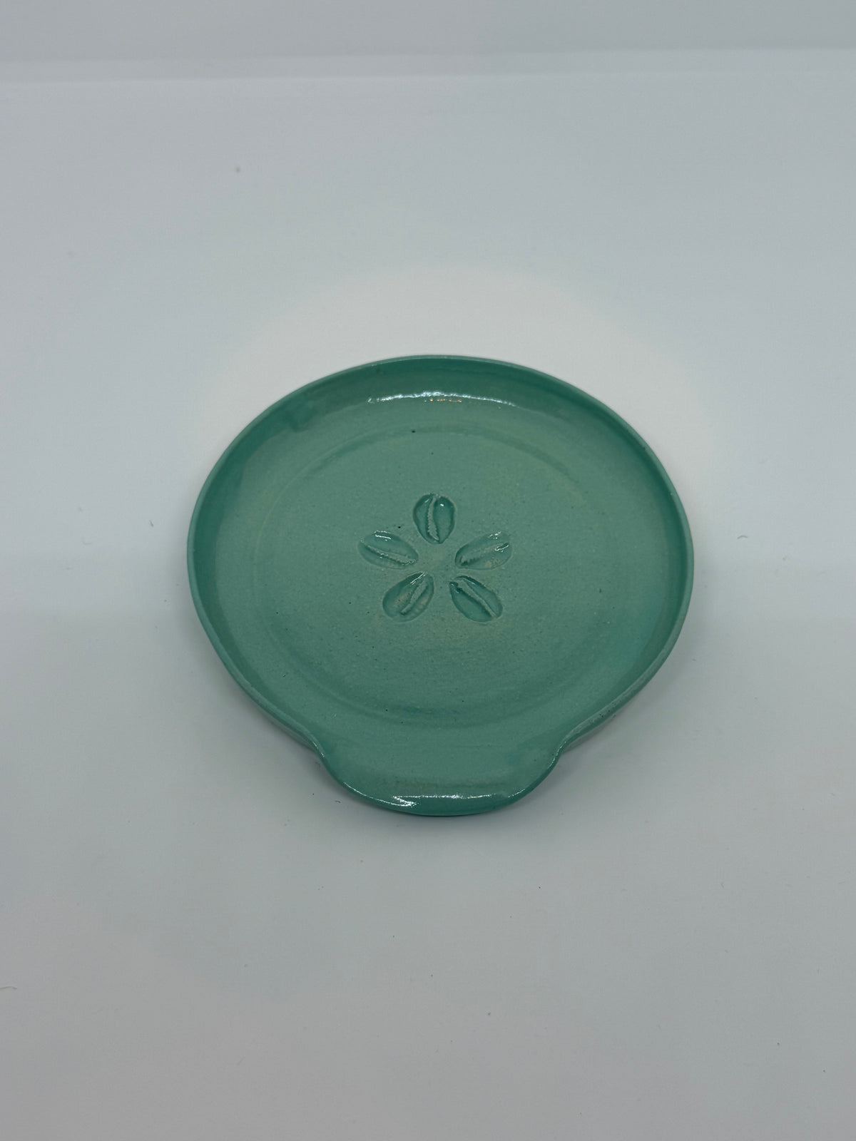 Teal Cowrie Spoon Rest