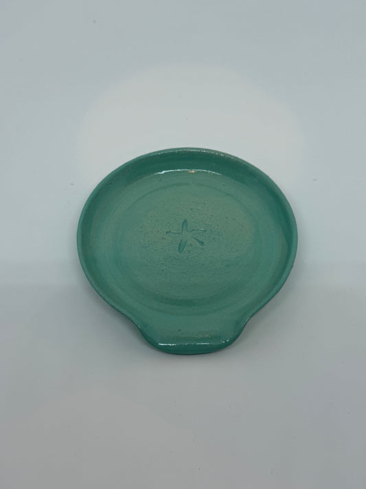 Teal Starfish Spoon Rest