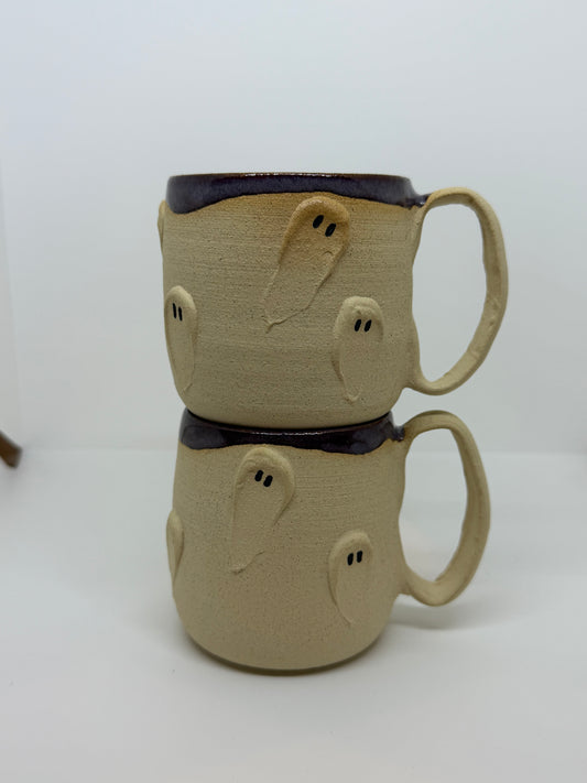 3d Ghost Mug Purple