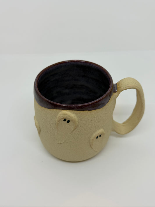 3d Ghost Mug Purple