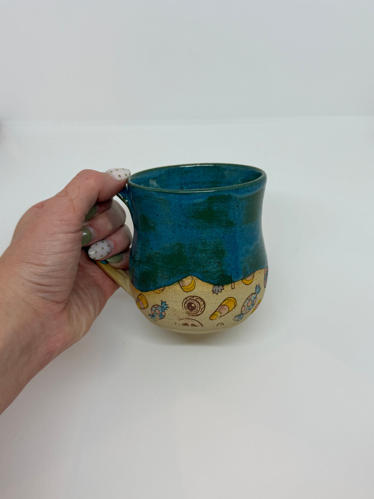 Teal Candy Mug