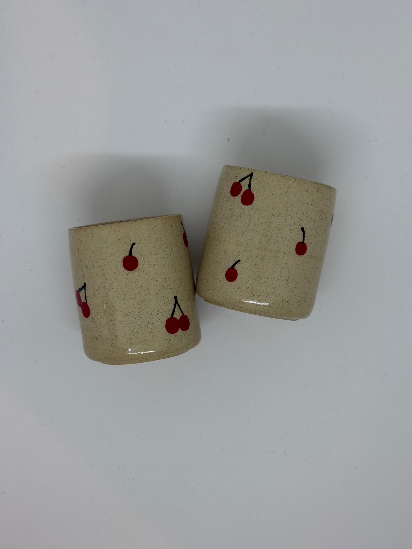 Cherry Espresso Cups (Set of 2)