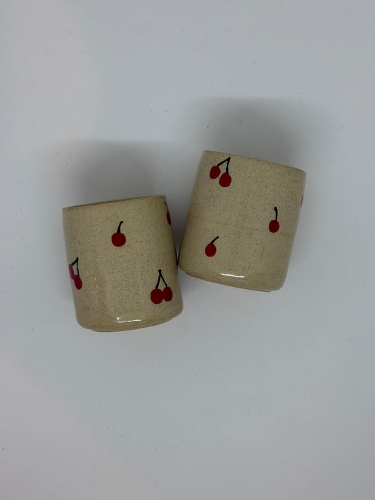Cherry Espresso Cups (Set of 2)