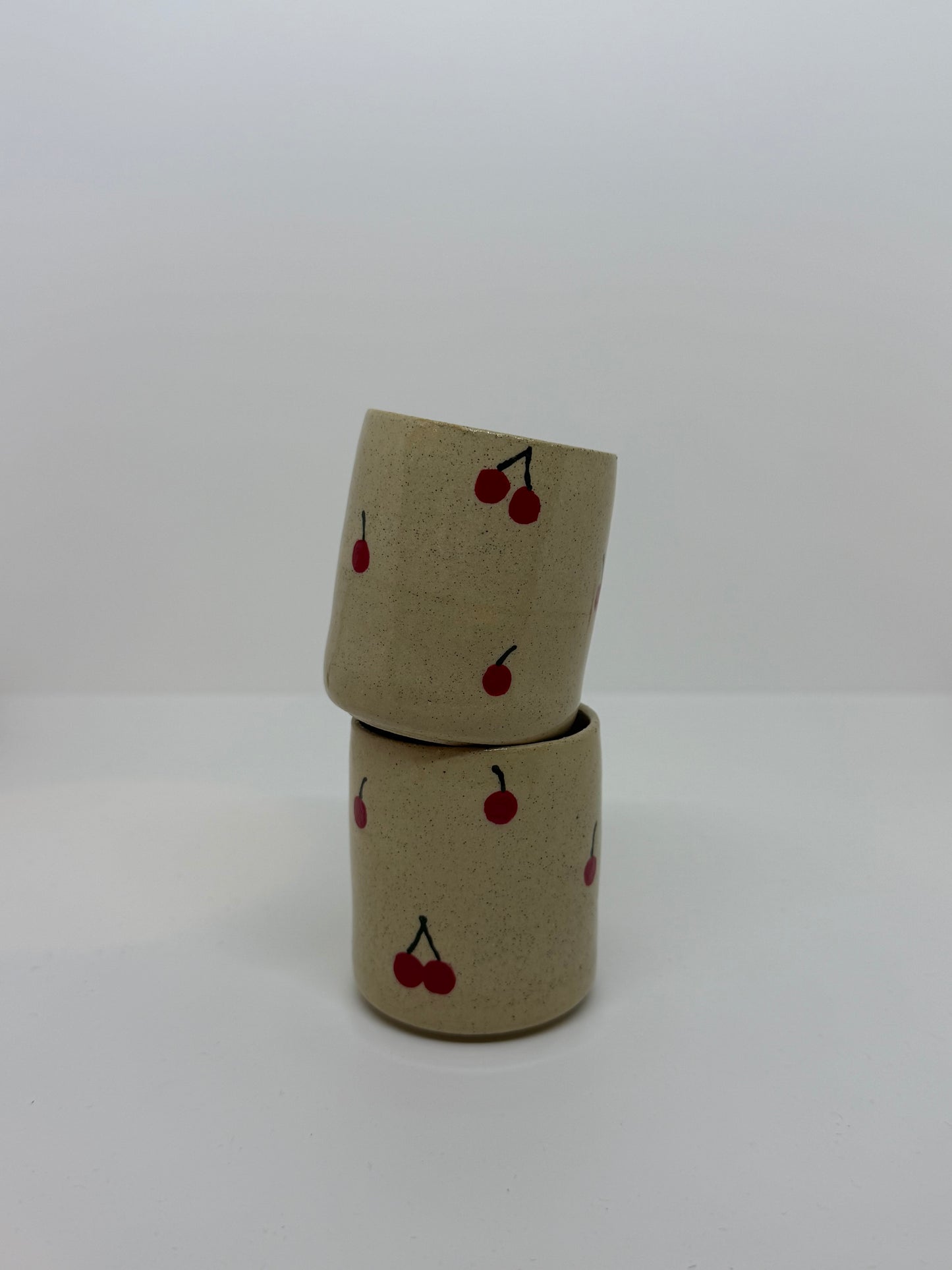 Cherry Espresso Cups (Set of 2)