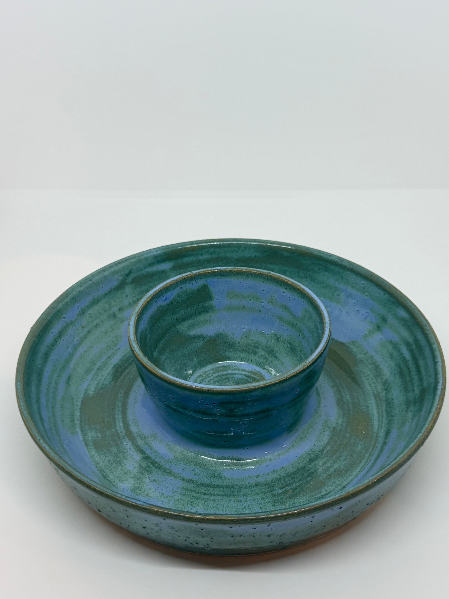 Blue Chip and Dip Bowl