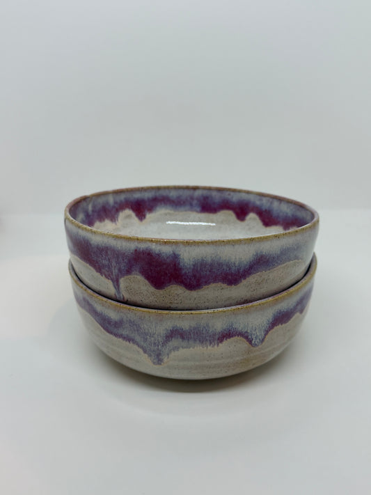 Pink Drip Bowls Set