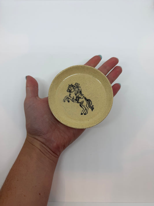 Trinket Tray Cowboy Design No. 1